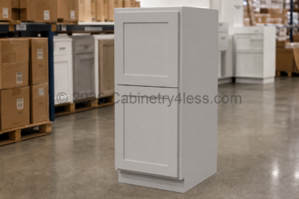 High Glossy Gray Utility Pantry 30"W