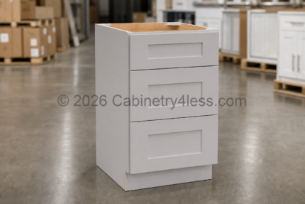 High Glossy Gray Vanity Drawer Base Cabinet