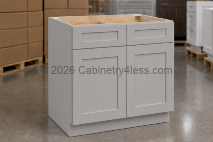 High Glossy Gray Vanity Sink Base 30"/33"/36"W
