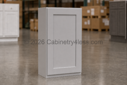 High Glossy Gray Wall Cabinet Single Door 42″H