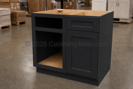 Iron Black Blind Corner Base Cabinet