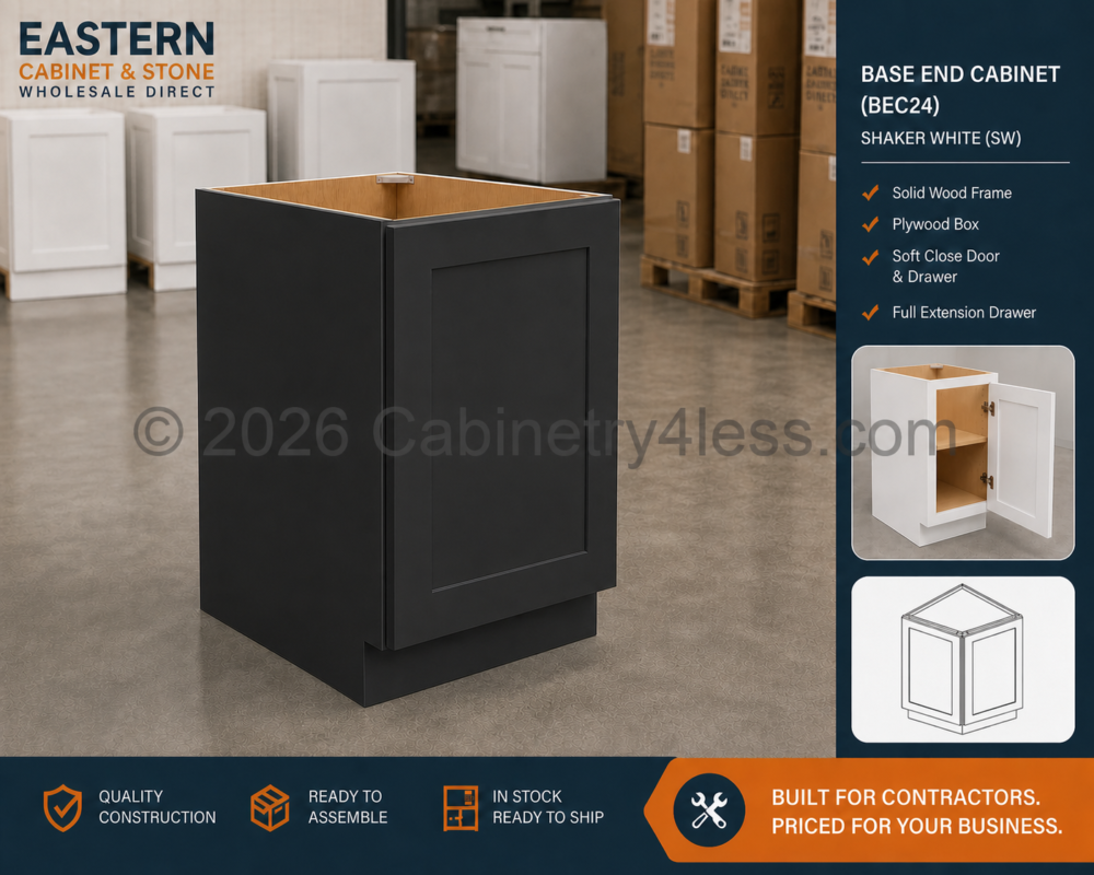 IB-BEC24 – Iron Black Base End Cabinet (BEC24)