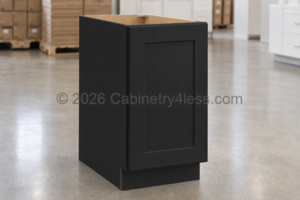 Iron Black Base Cabinet Full Height Single Door
