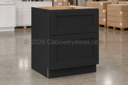 Iron Black Two Drawer Base