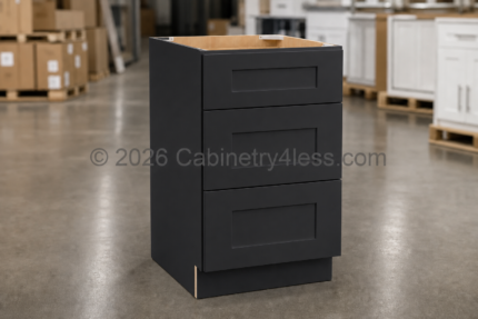 Iron Black Vanity Drawer Base Cabinet