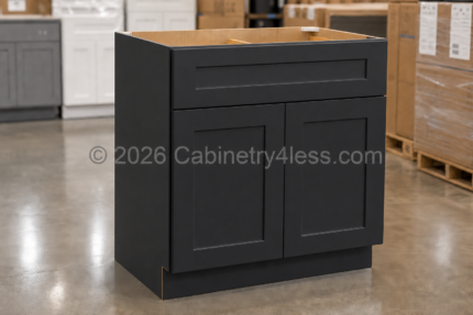 Iron Black Vanity Sink Base 24″/27″W