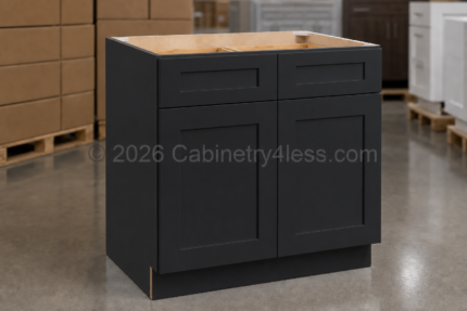Iron Black Vanity Sink Base 30″/33″/36″W