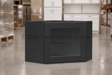 IB-DCW2412GD – Iron Black Diagonal Corner Wall Glass Door 24″W 12″H
