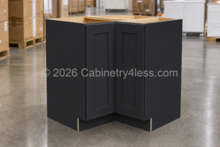 Iron Black Wall Easy Reach Corner Cabinet 24″W