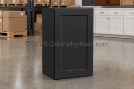 Iron Black Wall Cabinet Single Door 30″H