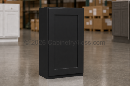 Iron Black Wall Cabinet Single Door 42″H
