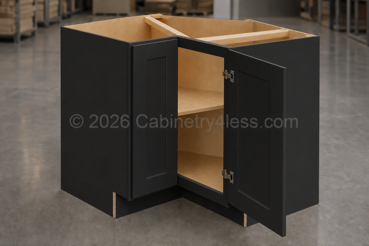 Matte Black Easy Reach Base Cabinet