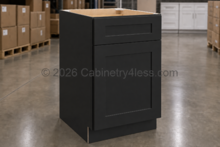 Matte Black Base Cabinet Single Door