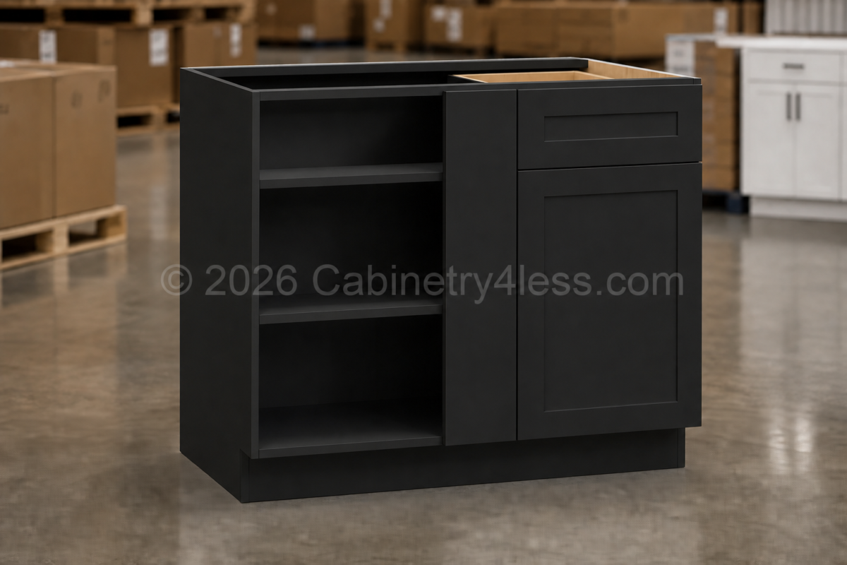 MB-BBC45 – Matte Black Base Blind Corner Cabinet (BBC45)