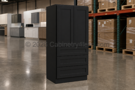 Matte Black Oven Pantry 30"W