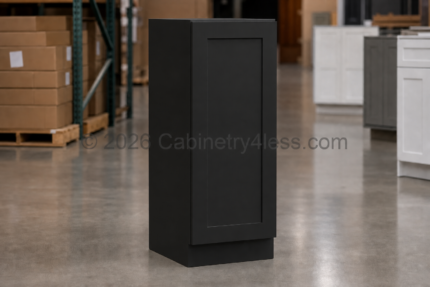 Matte Black Utility Pantry 18″W