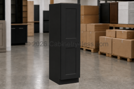 Matte Black Utility Pantry 24″W